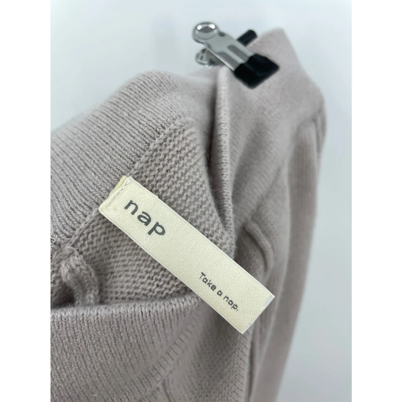 Nap Pants Womens Size OS Wool Flared Wide Leg Pink Pull On Elastic Waist Knit - Image 3