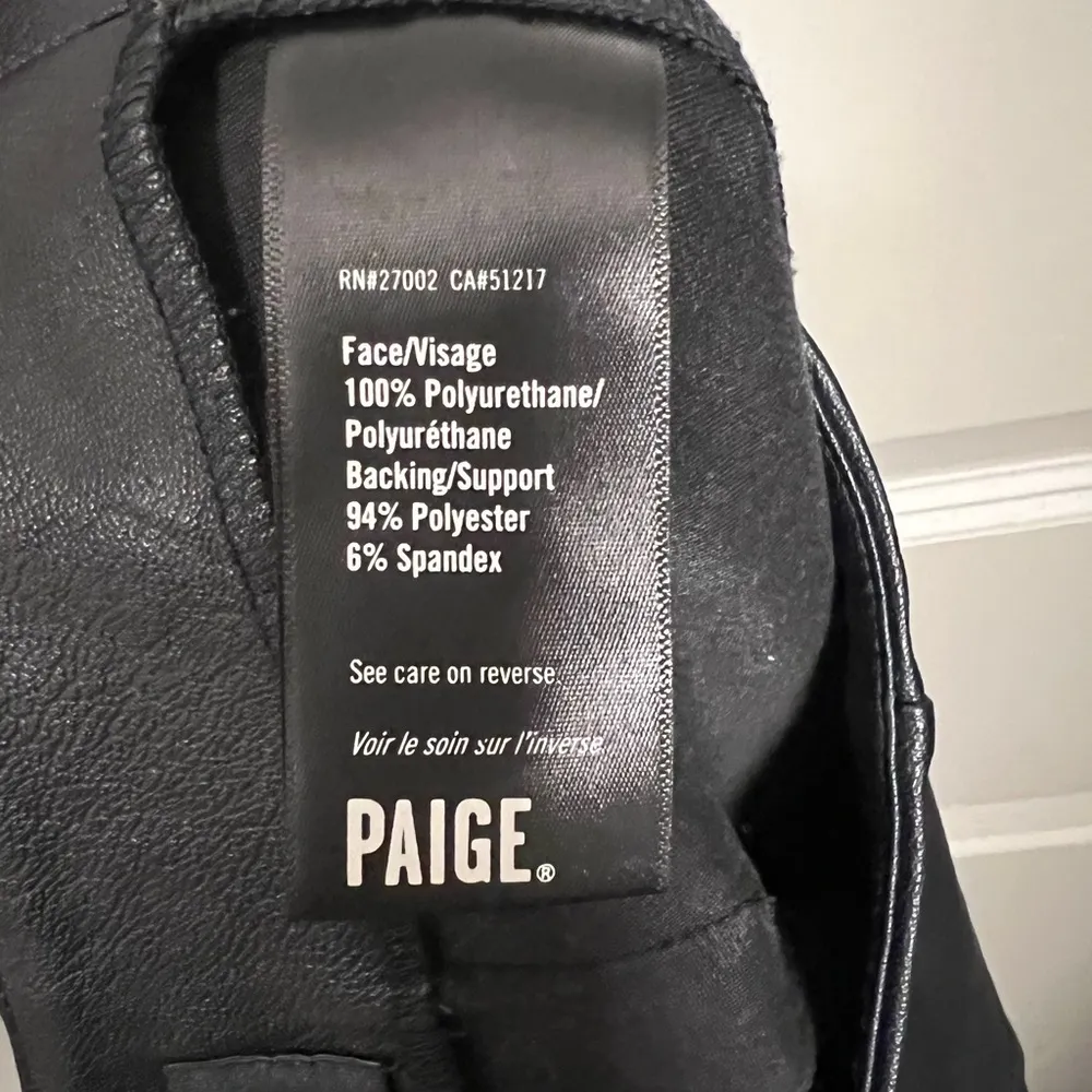 Paige Kiana Vegan Stretch Leather Leggings | Size Small - Image 9