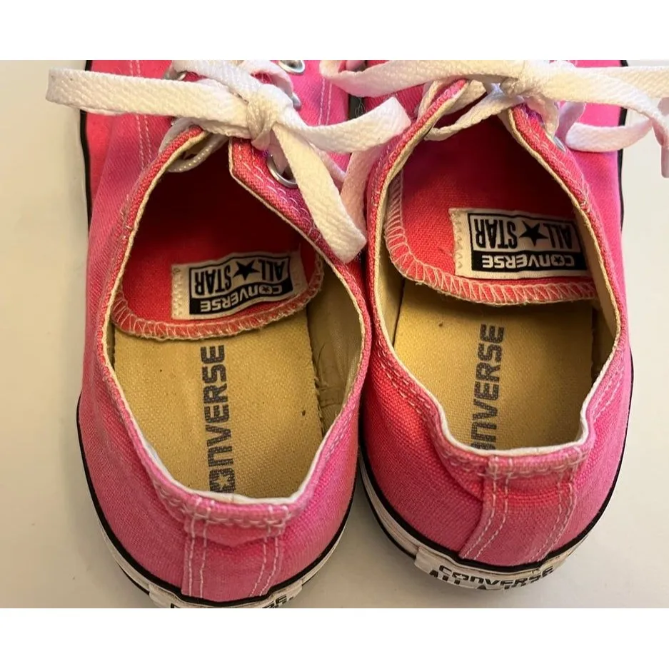 Converse All Star Sneakers Low Top Lace Up Pink Size 10 Women’s - Image 5