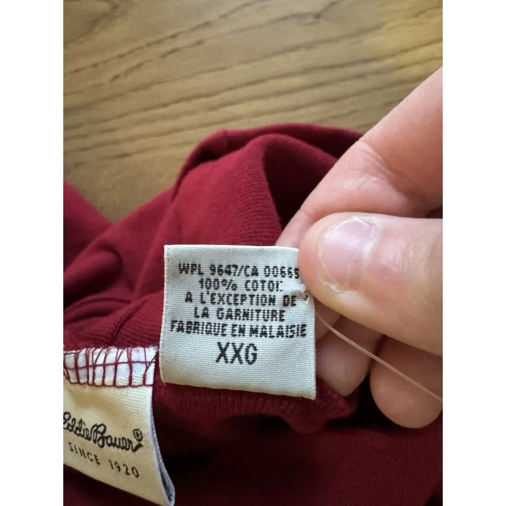 Eddie Bauer‎ Women Size XXL Red Turtleneck Long Sleeve Shirt Cotton Preppy NWT - Image 12