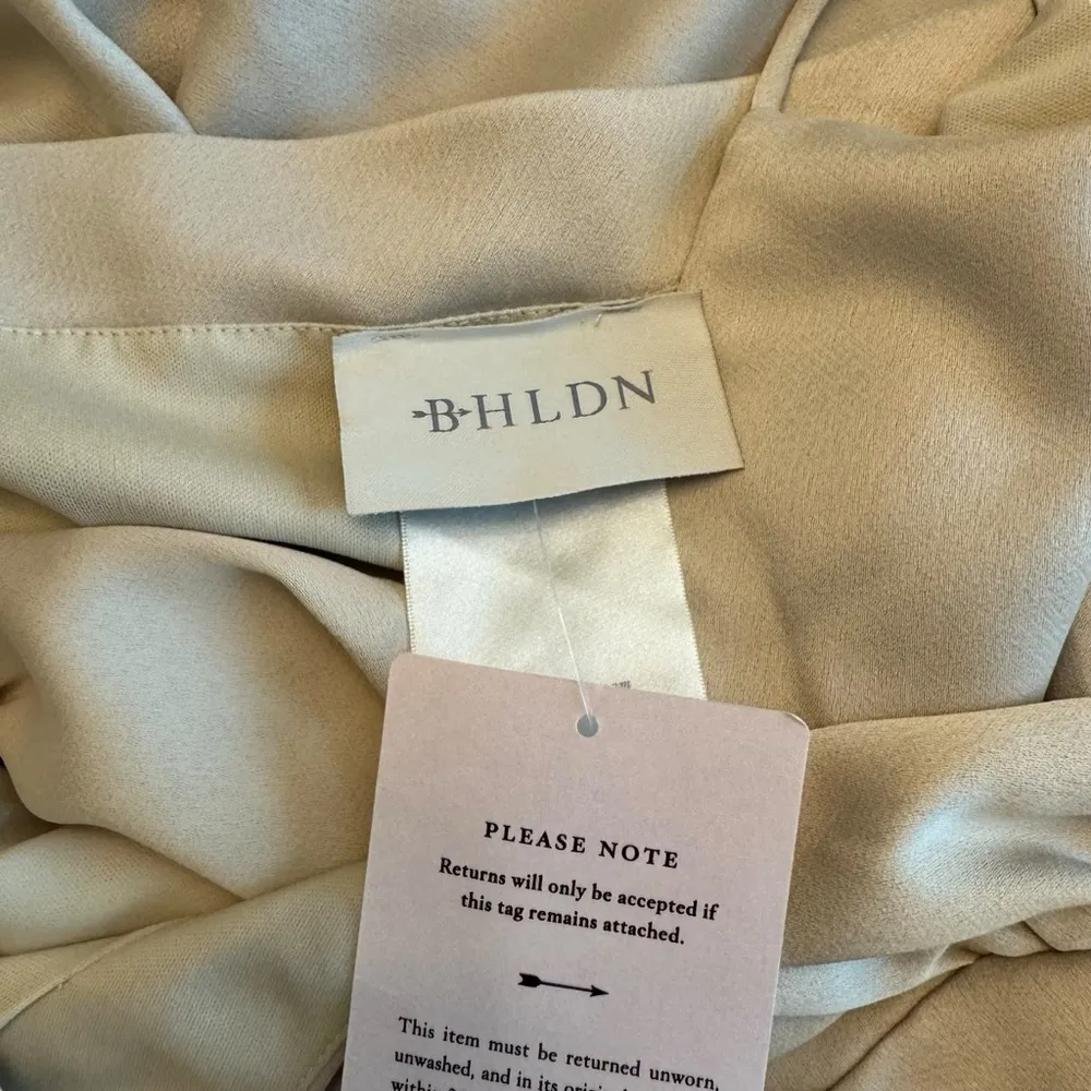 BHLDN - NWT Freya Satin Charmeuse Formal Bridesmaid Maxi Dress Sz 4 - Image 9