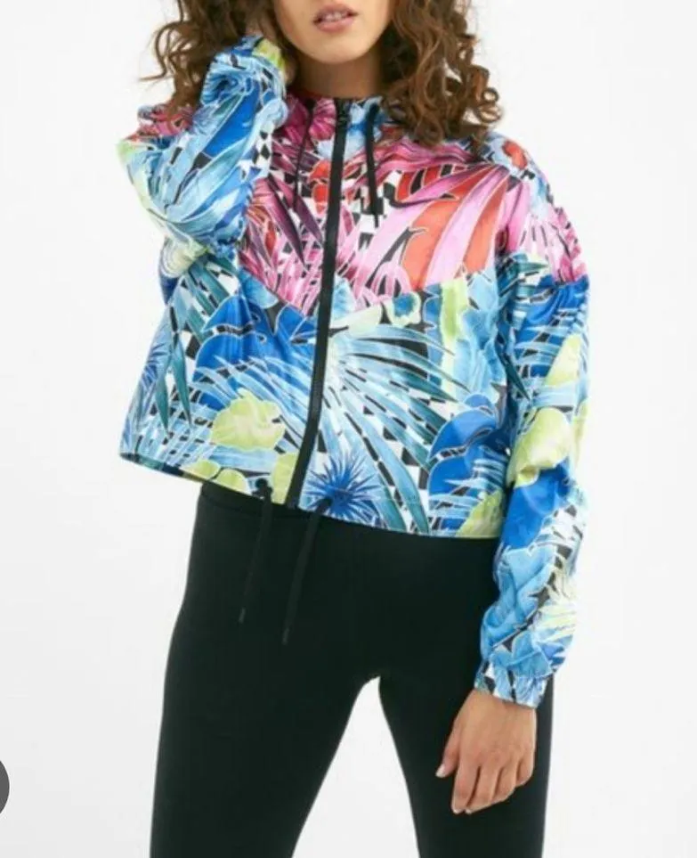 Nike Sportswear Windrunner Cropped Icon Clash Woven Full Zip Track Jacket - Image 11