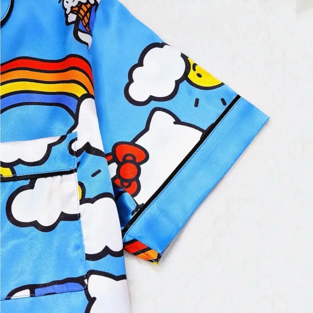 Hello Kitty Rainbow Ice Cream Pajama Set - Women’s Size Large - Image 4