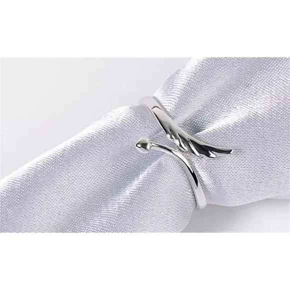 Silver Angel Wing Ring - Image 2
