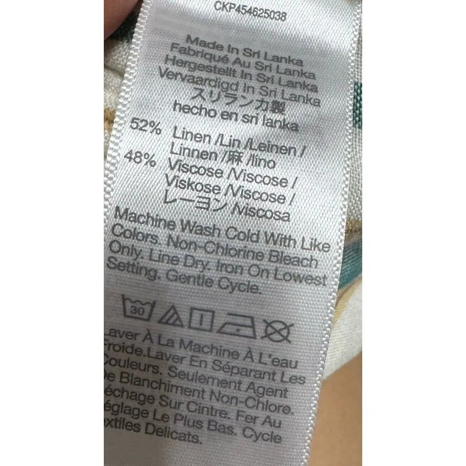 Madewell Stripe Linen Blend Shorts Women’s‎ XS (Inseam 4) y2k style - Image 3