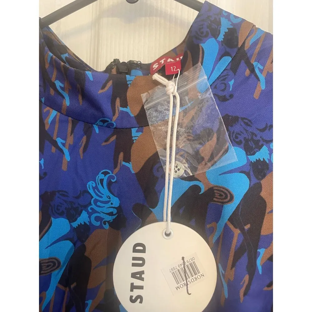 *STAUD Women's Size 12 Sapphire Sirens Thicket Long Sleeve Dress New, A66 - Image 11