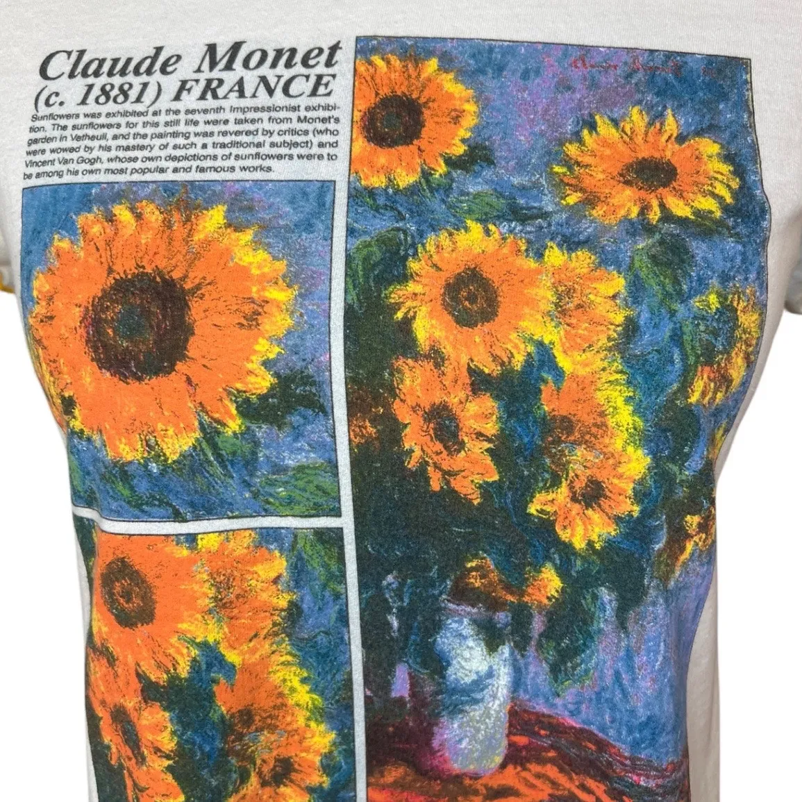 Claude Monet sunflower t - Image 3
