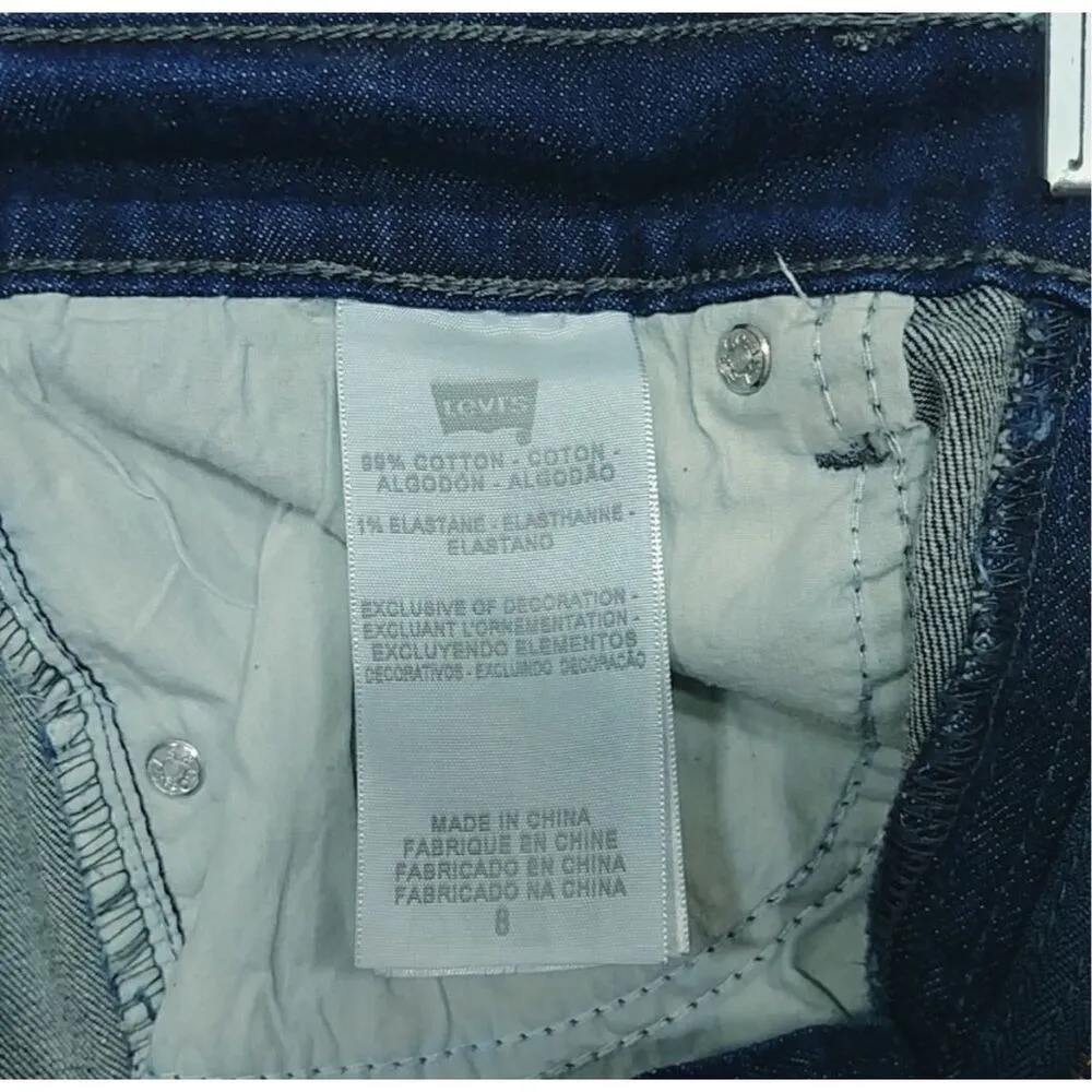 NEW Dark Wash Levi's 515 Boot Cut Jeans 8/30.5” inseam - Image 4