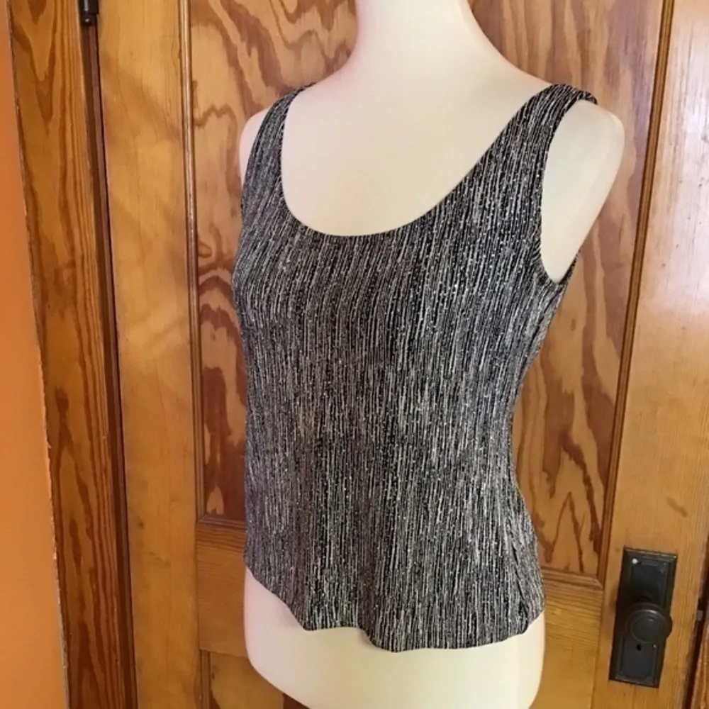 Vintage 90s sparkly tank top Black - Image 6