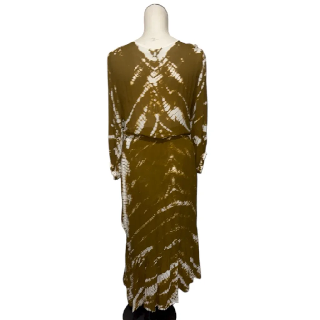 NWOT Young Fabulous & Broke Tie Dye Midi Maxi Dress Belted Medium - Image 6