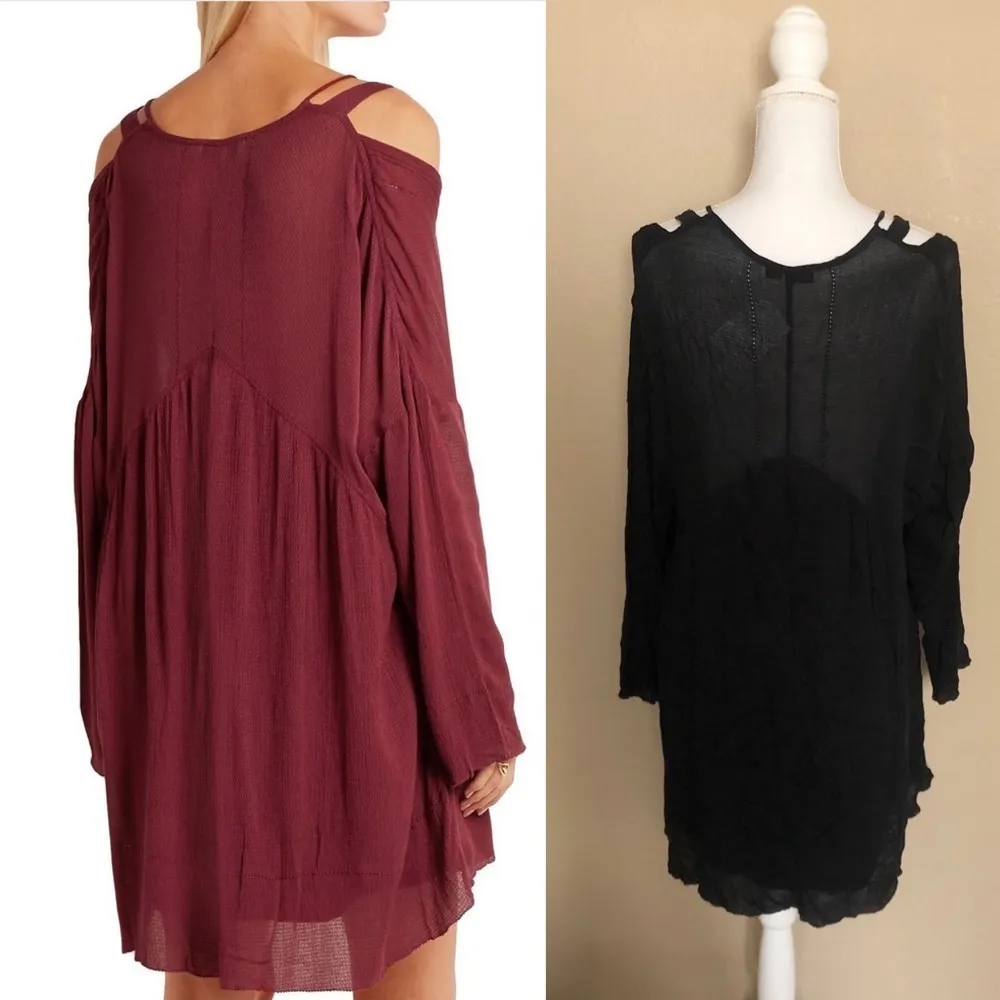 NEW iro gauze cut out tie front mini dress - Image 2