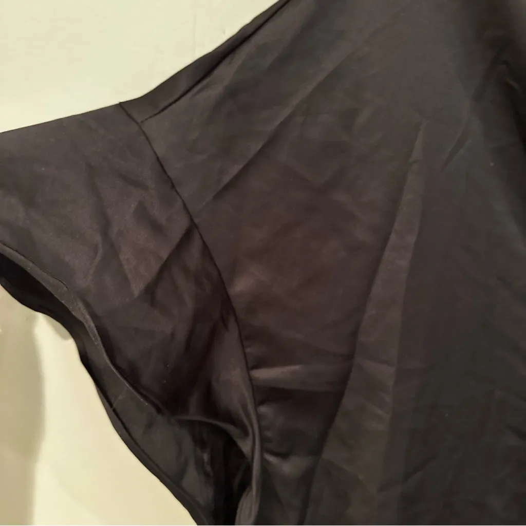 Victoria's Secret Love Satin Flutter Sleeve Kimono Robe Women's‎ One Size Black - Image 5