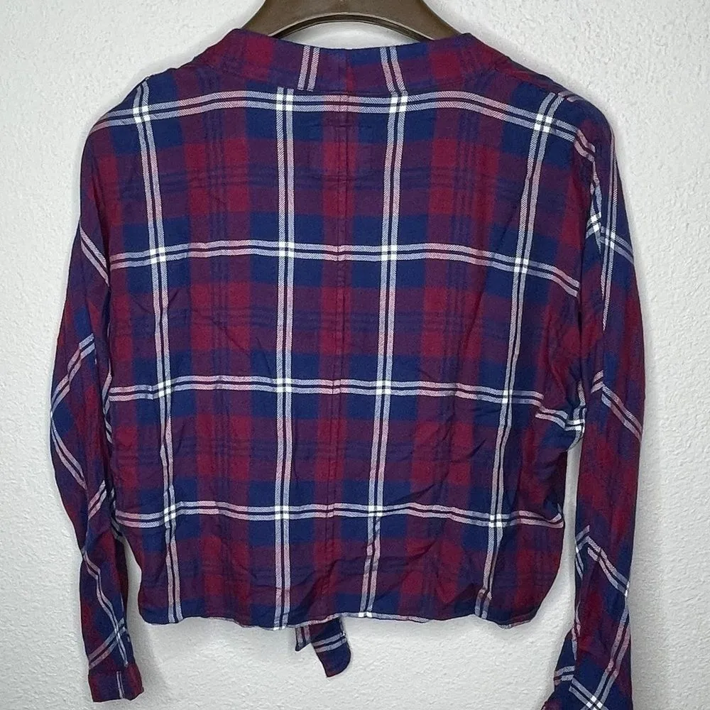Rails Plaid Crop Shirt - Image 7