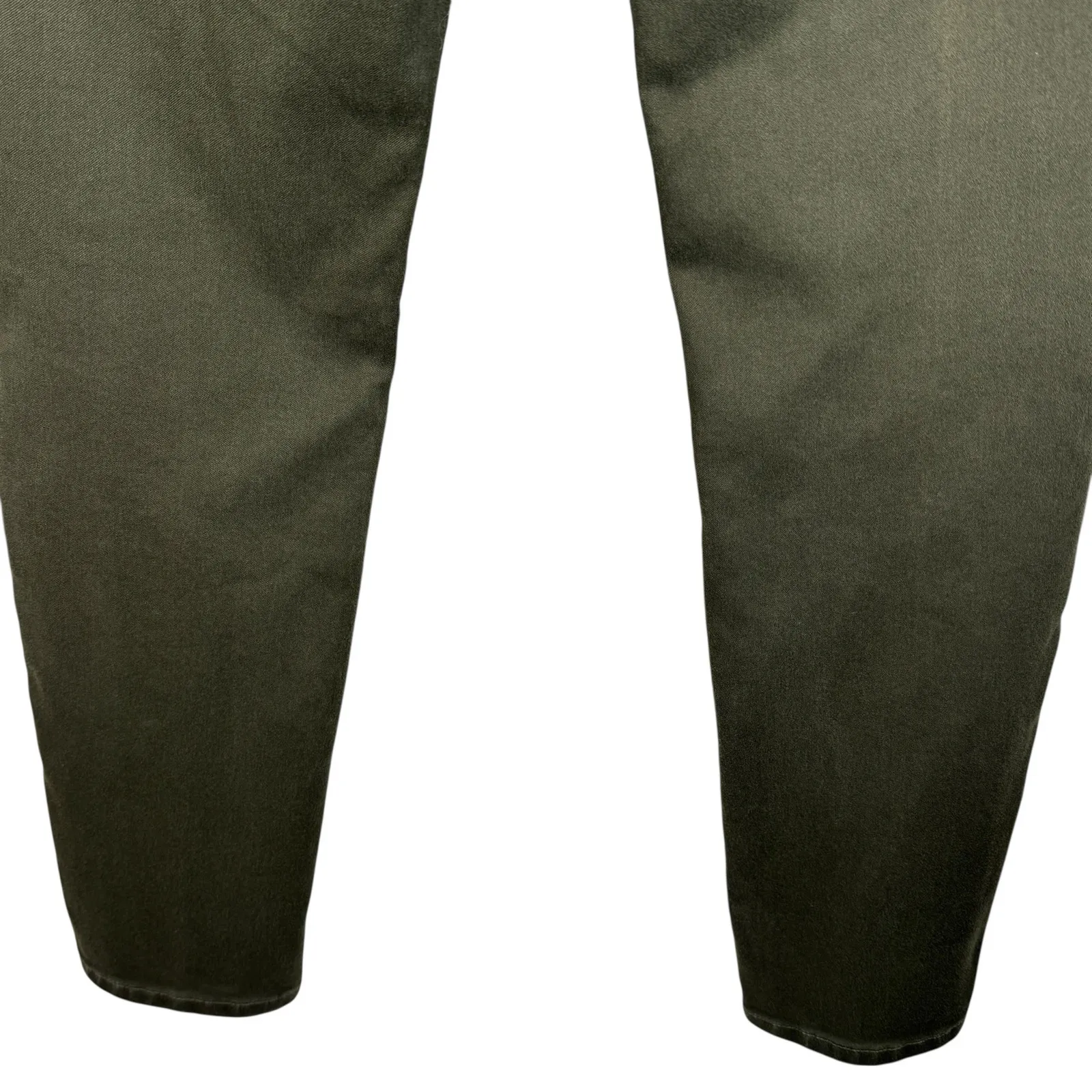 NYDJ SZ 4 Alina Legging Jeans LiftxTuck Stretch Mid-Rise Zip-Fly Olive Green - Image 6