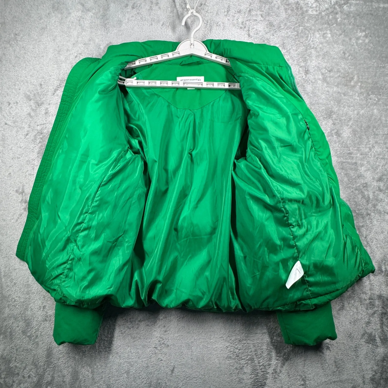 Vibrant Green Puffer Jacket Amazon Essentials S Warm Quilted Puffy Coat Winter - Image 4