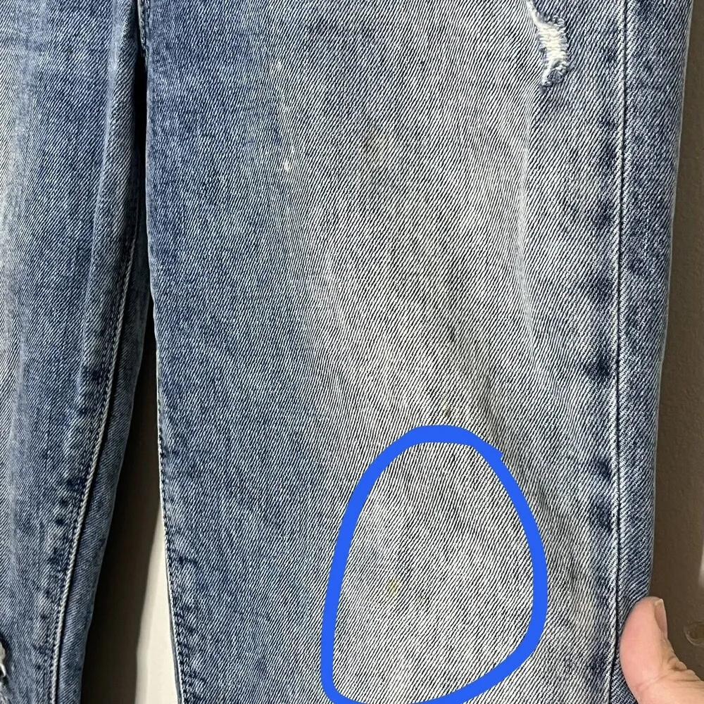 RTA Madrid Skinny Distressed Jeans In Midtown Blue Womens Size 26 - Image 12