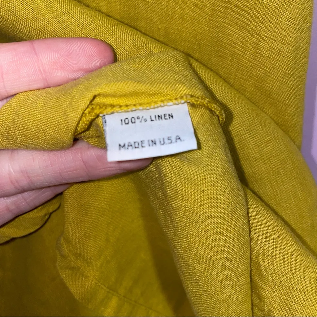 Bryn Walker Linen Tunic Top Women Size M Hi Low Lagenlook Lagom Minimalist Beach - Image 6