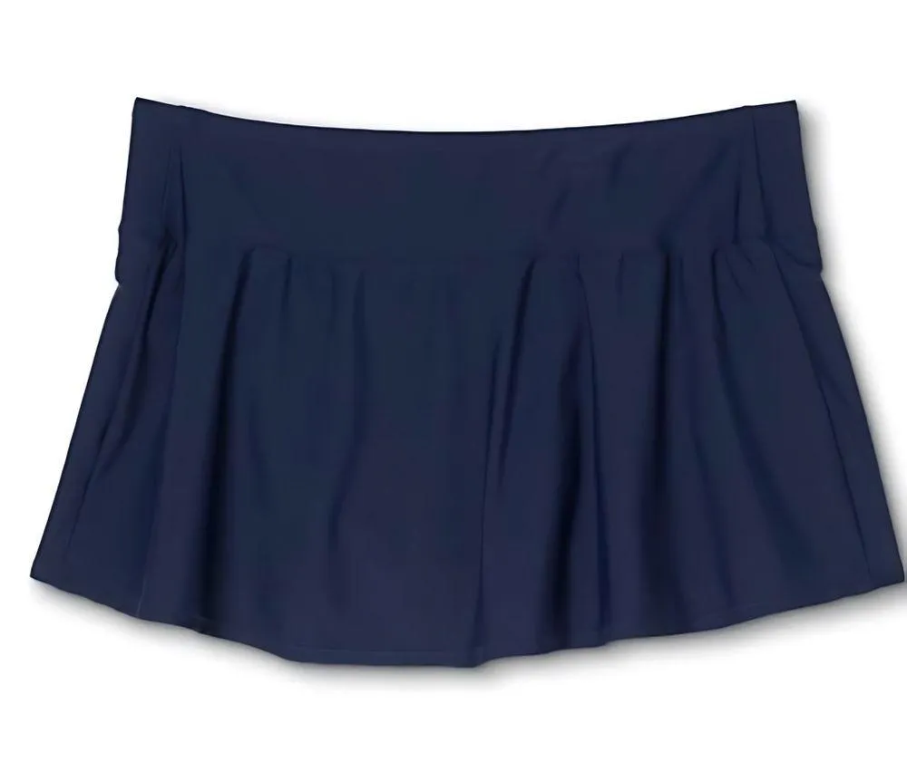 New Kona Sol Plus Size Swim Skirtini Navy Size 0X NWTS - Image 3