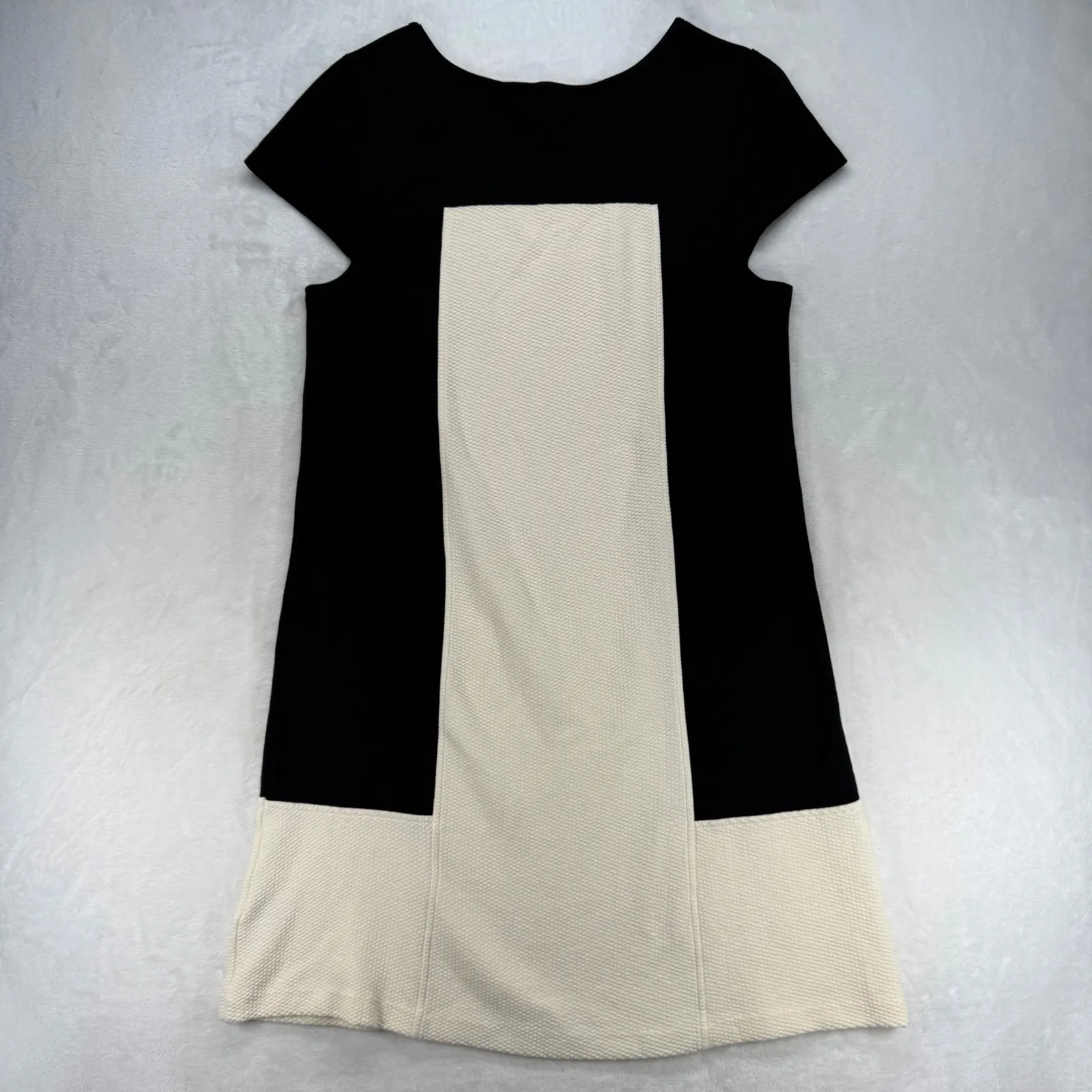 Maeve Color Block Dress Casual Career Short Sleeve Cotton‎ Blend Size S - Image 8