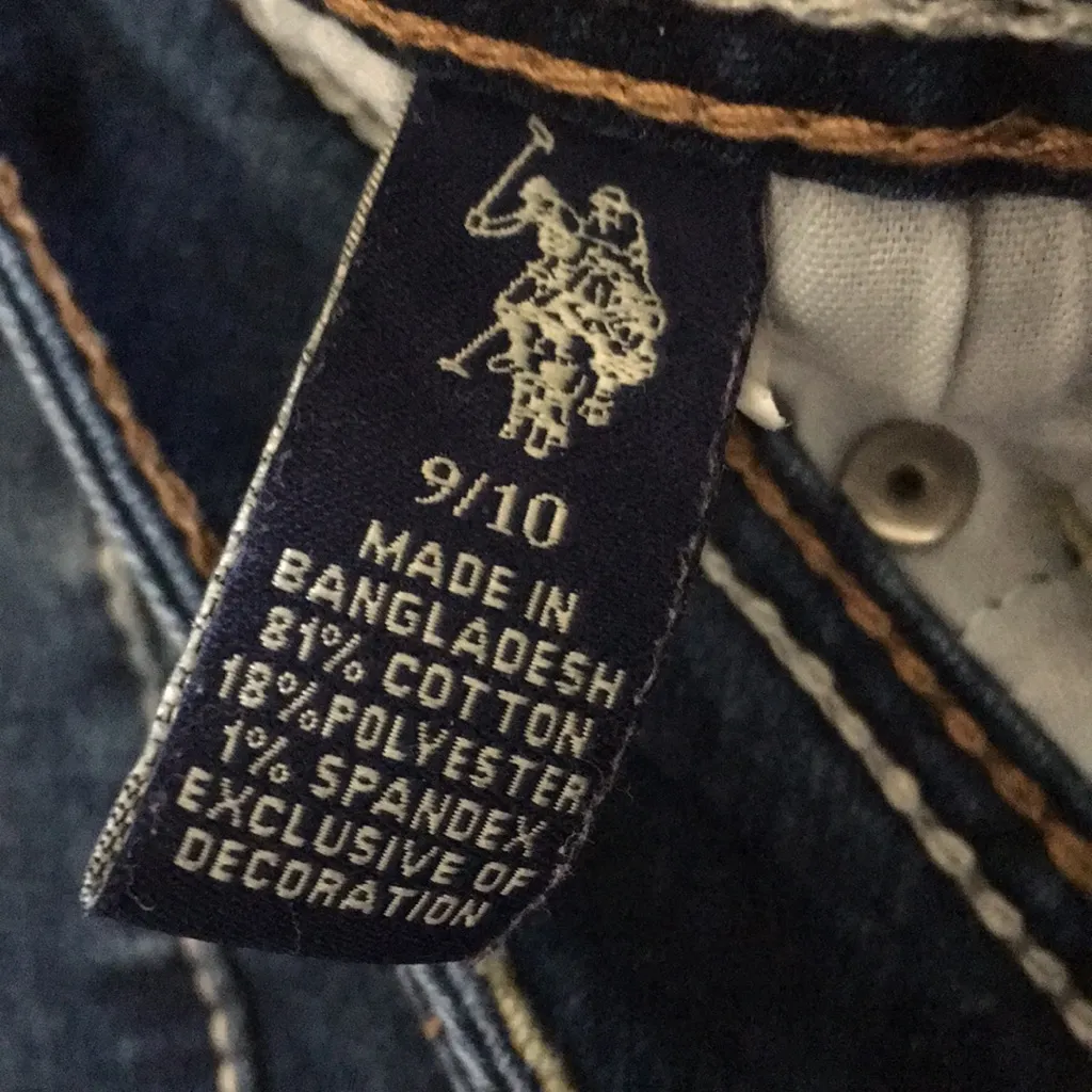 FINAL MARKDOWN Junior us polo association denim shorts 9/10 - Image 6