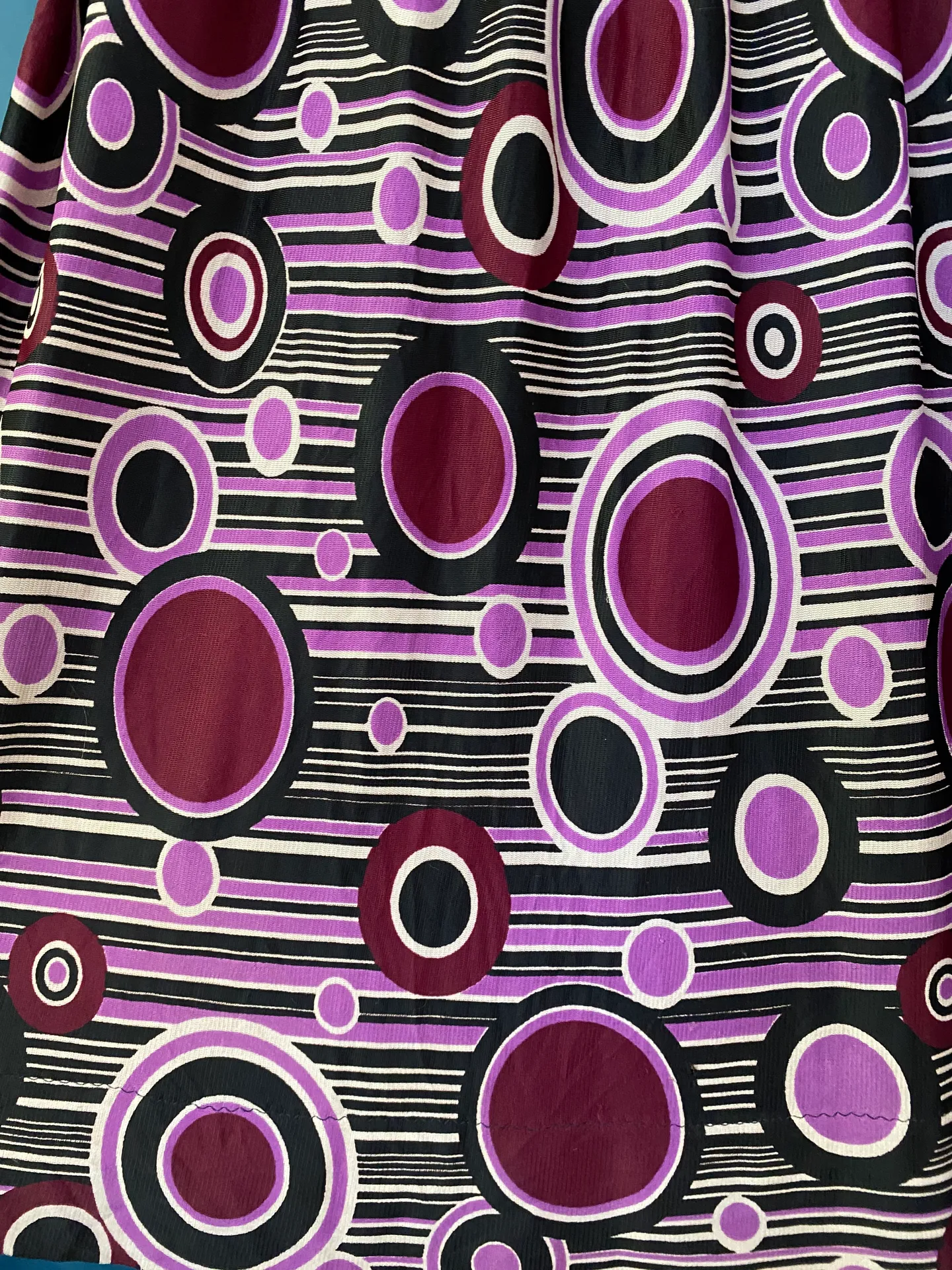 Vintage 70s Psychedelic Maxi Dress Multiple Size M - Image 6