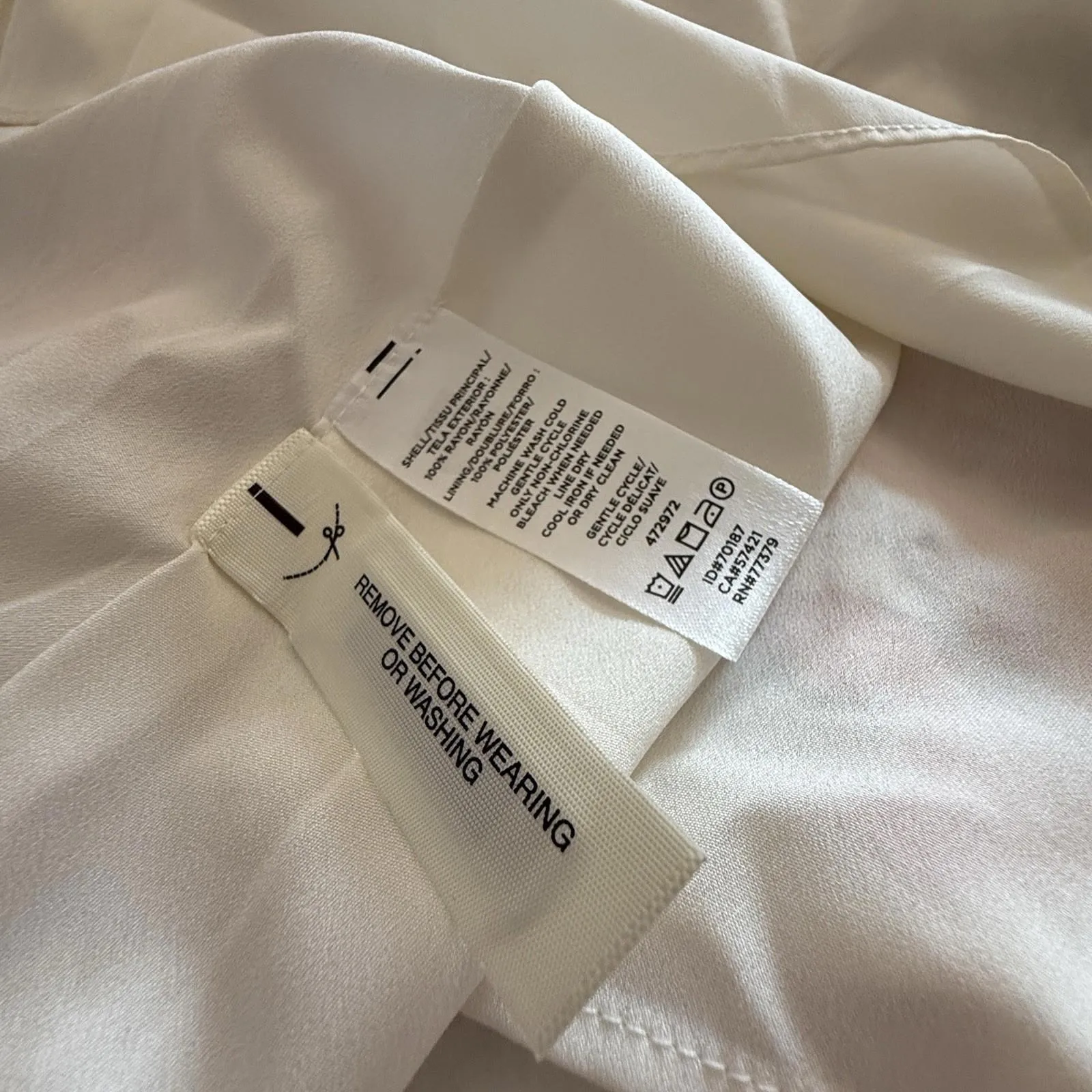 Ann Taylor White Floral Halter Top Bow Back Dress Sz 0 - Image 8