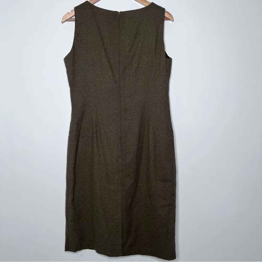 Diane Von Furstenburg Silk Assets Sheath Sleeveless Dress Size Small - Image 9