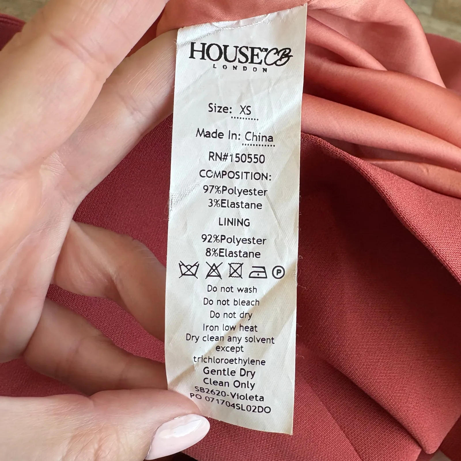 House of CB Violeta Cut Out Mini Dress in Salmon Size XS - Image 6