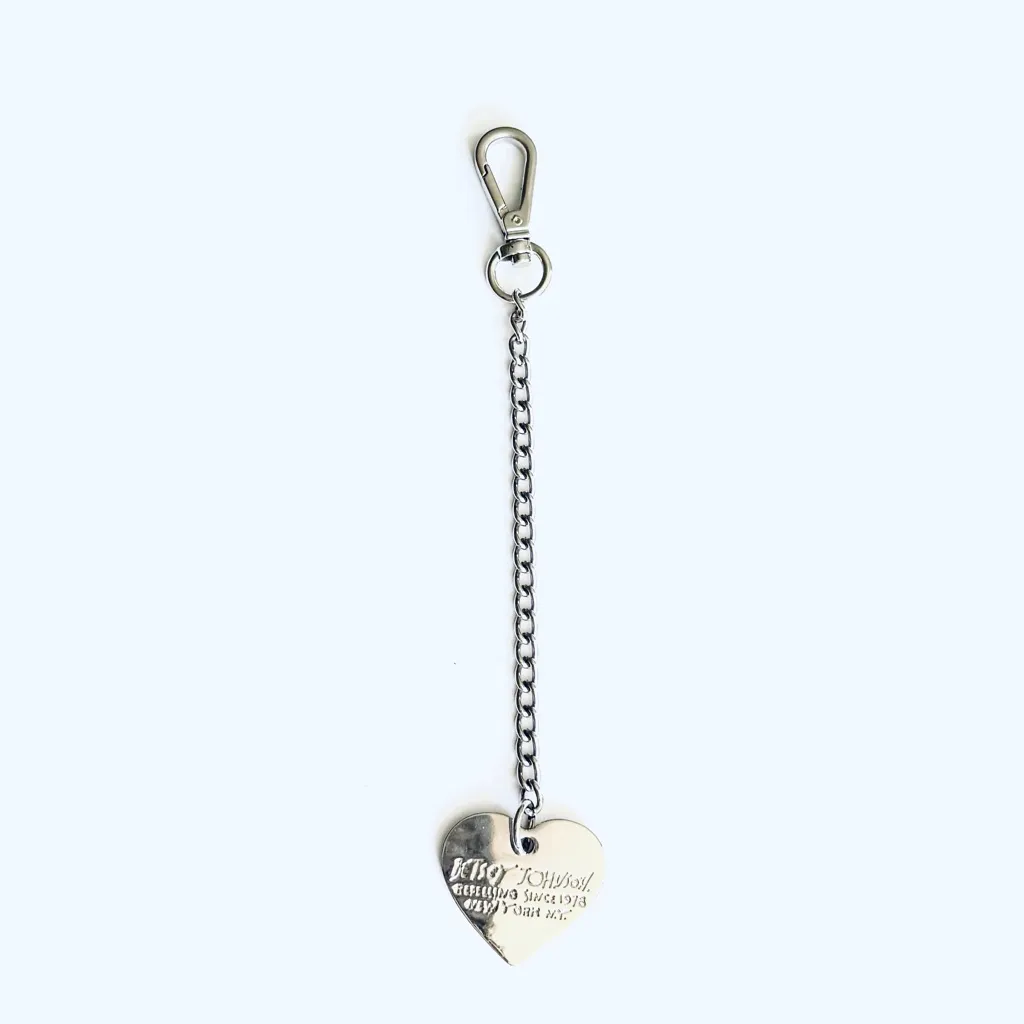 Betsy Johnson Silver Heart Keychain/Charm - Image 2