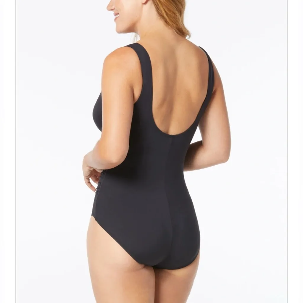 Coco Contours Reef Solitaire Bra Underwire One Piece Swimsuit Shaping Black 16 - Image 3