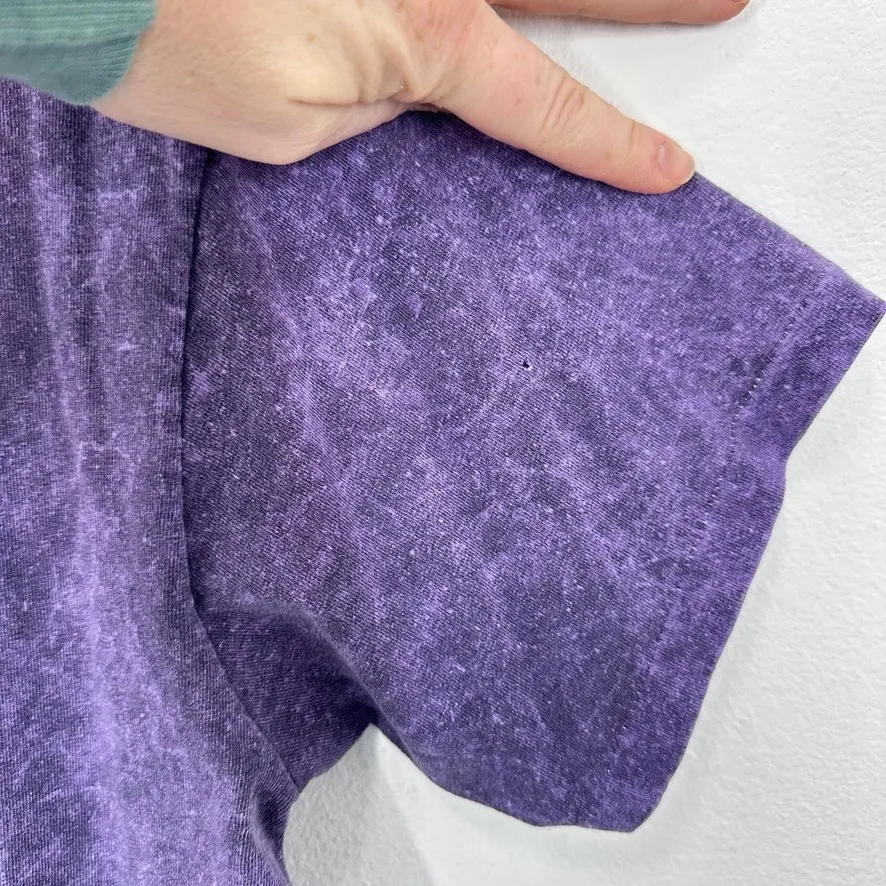 Vintage Single Stitch Fantasy Tees Purple Burnout Manatee Graphic T Shirt Size L Size L - Image 13