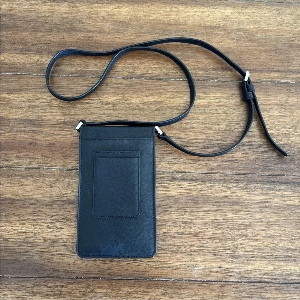 Kate Spade Black Cameron north south flap phone crossbody Bag - Image 9