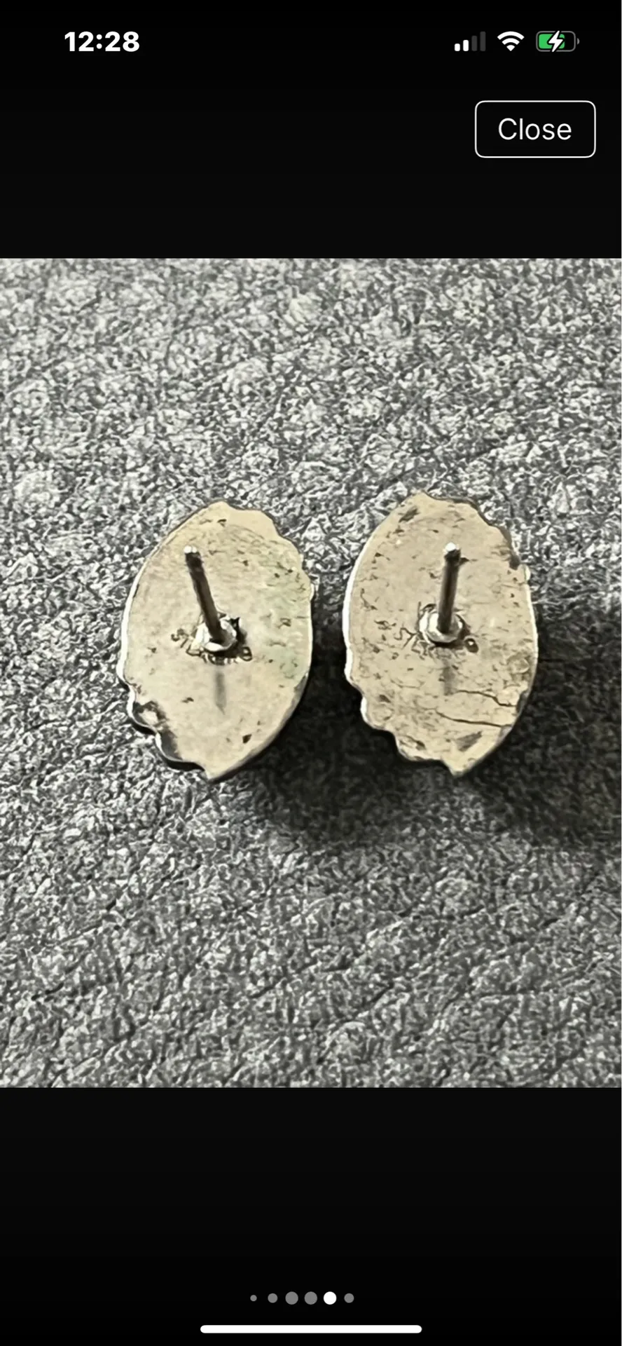 Vintage 925 Genuine moonstone Earrings  - Image 4