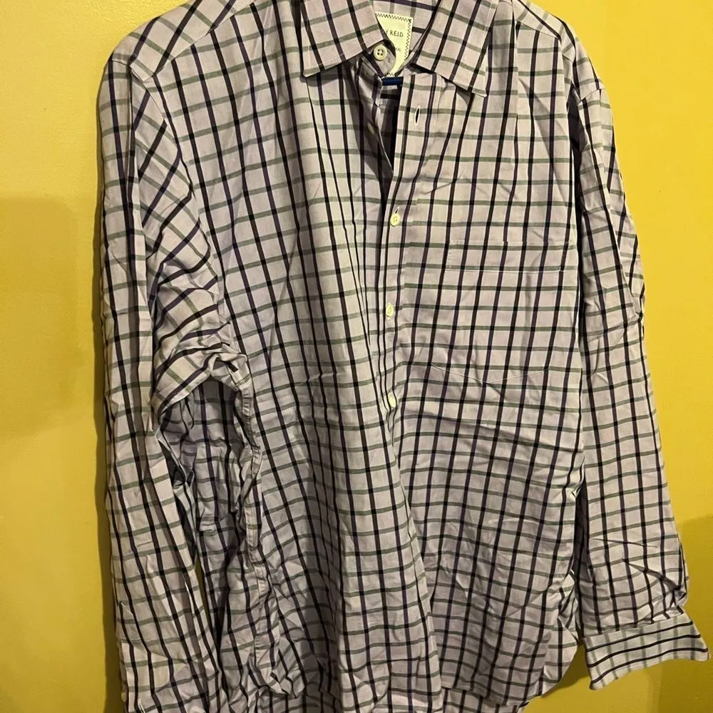 Billy Reid  large purple button down - Image 4