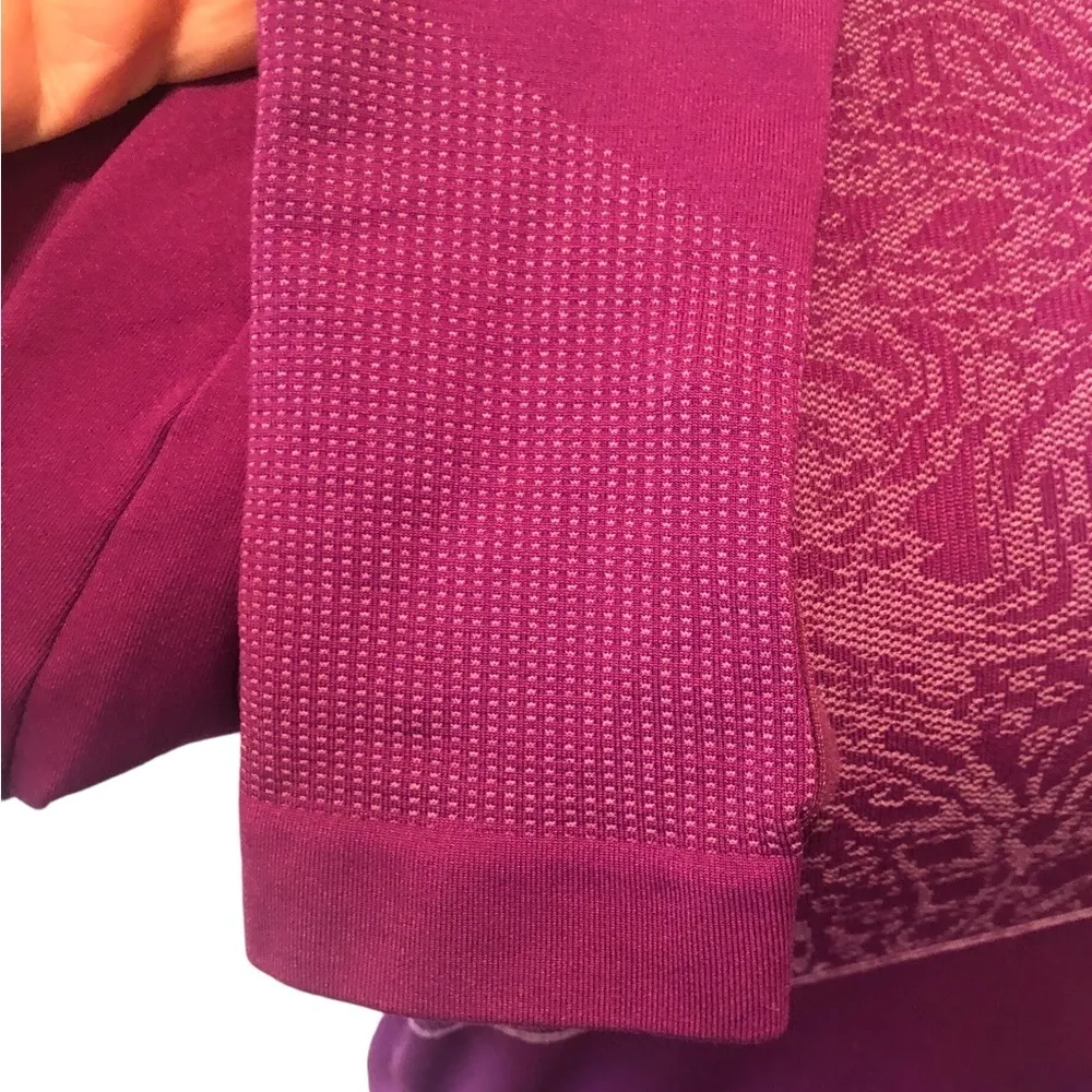Title Nine Prowess Seamless Long Sleeve Top Purple Size XS Athletic Workout Top - Image 4