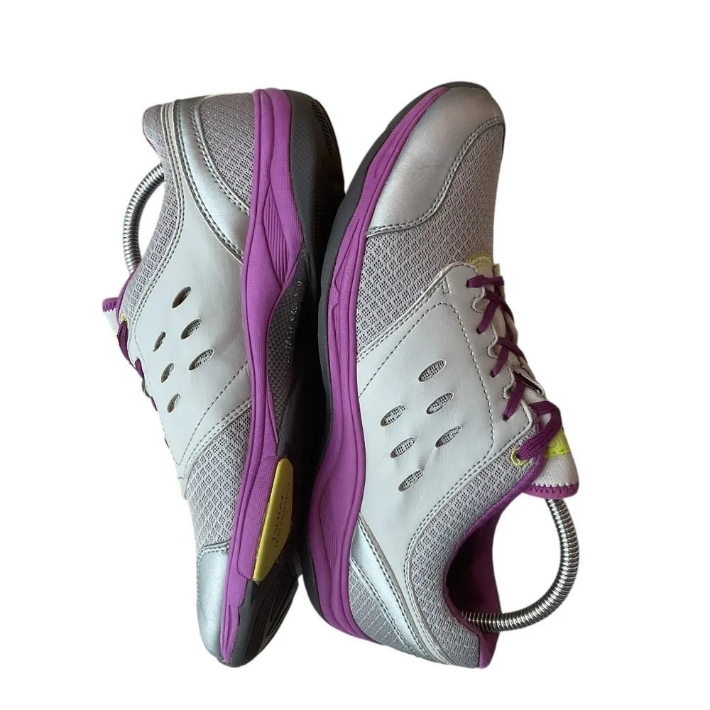 Vionic Venture Athletic Sneakers Shoes Size 10 Purple Gray Lace Up Comfy Walking - Image 3