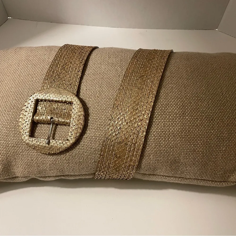 Reptile’s House Milano Women Vintage Gold Genuine Python Leather Belt - Image 4