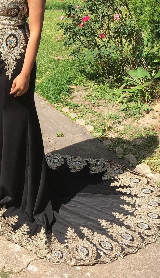 Black & Gold Dress - Image 4