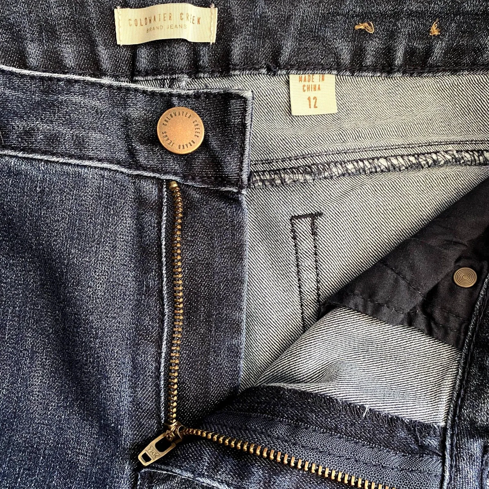 Coldwater Creek Slim Straight Leg Jeans Dark Wash Denim Women's Size 12 - Image 5