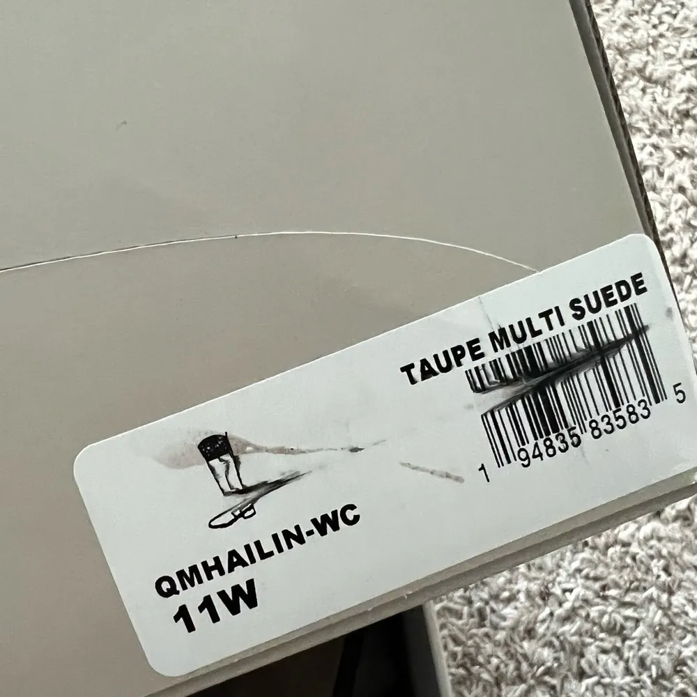 Marc Fisher Wide Calf Knee High Riding Boot in Taupe Suede, Size 11 W New - Image 9