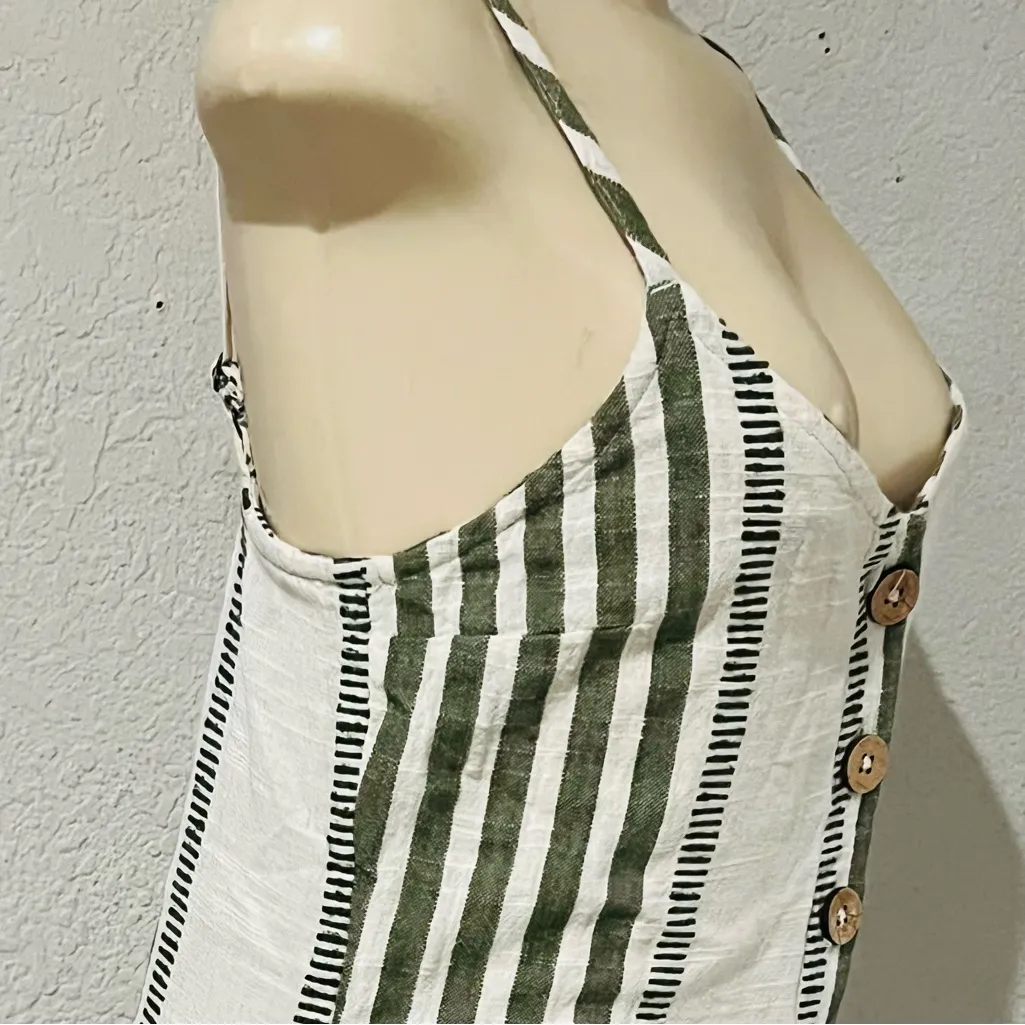 Rip Curl Classic Surf Striped Button Brazilian Soul Midi Dress Alma size XS - Image 6