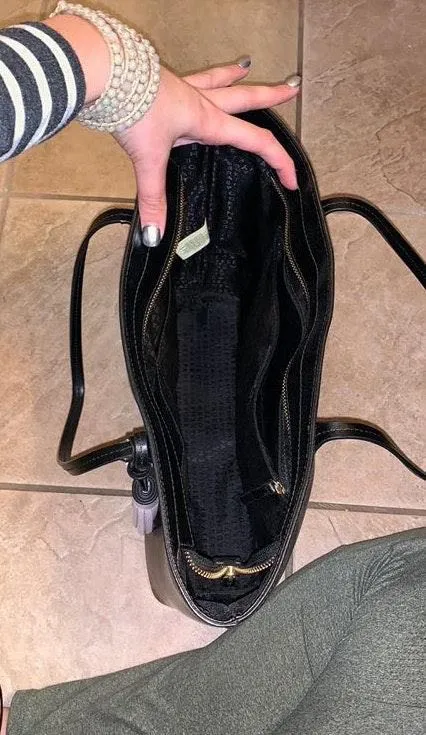 Kate Spade Black Leather Tote - Image 3