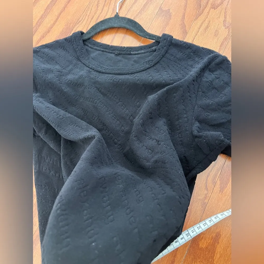 Alexander Wang Lightweight stretch jersey fabric with embossed logo throughout - Image 8