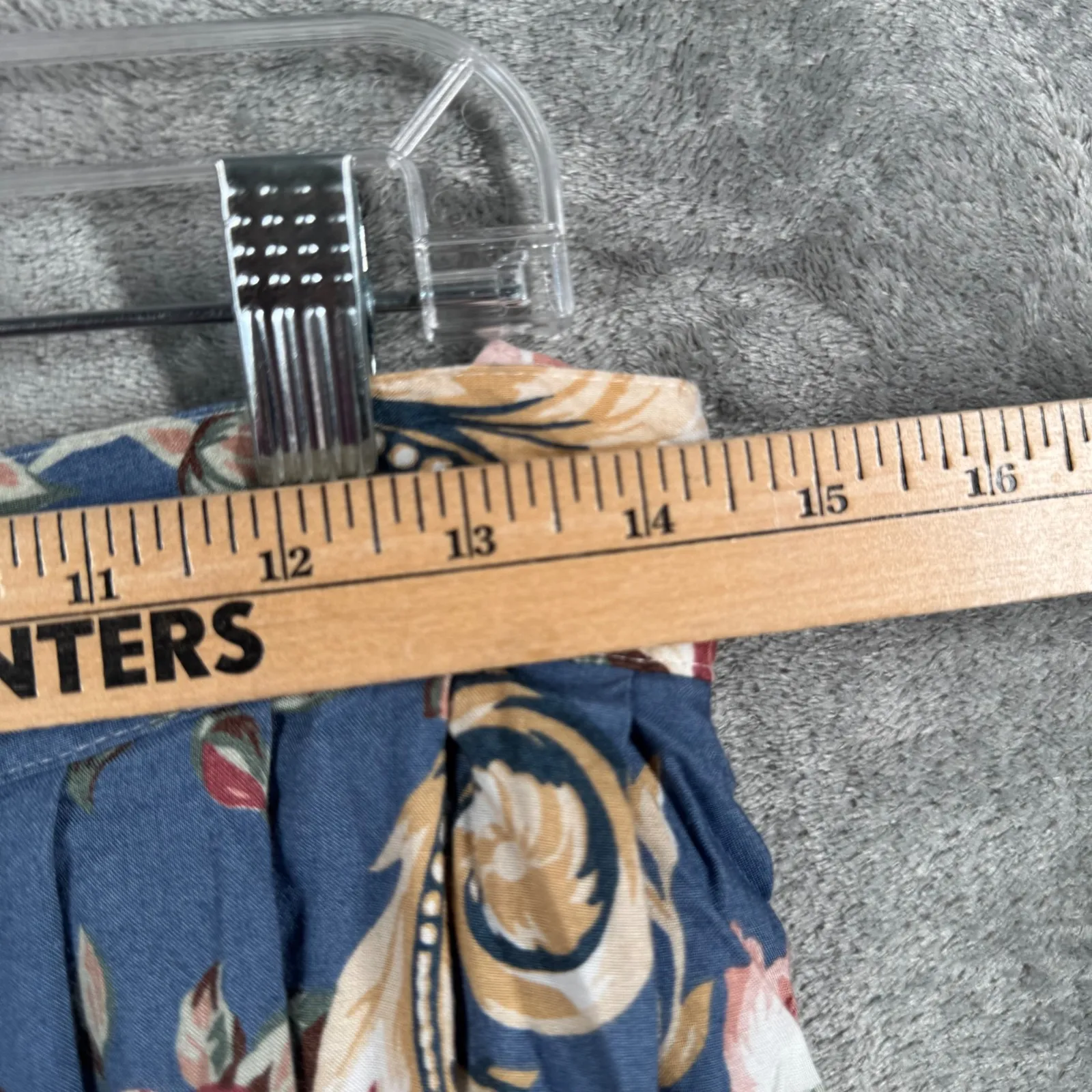 Elliott Lauren Skirt Floral Maxi Midi Print Cottagecore Prairie Flowy Boho Blue Size 6 - Image 8