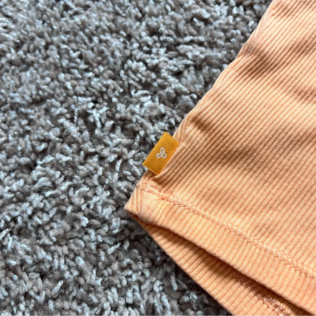 Aritzia TNA Ribbed Baby Tee Orange Size M - Image 5