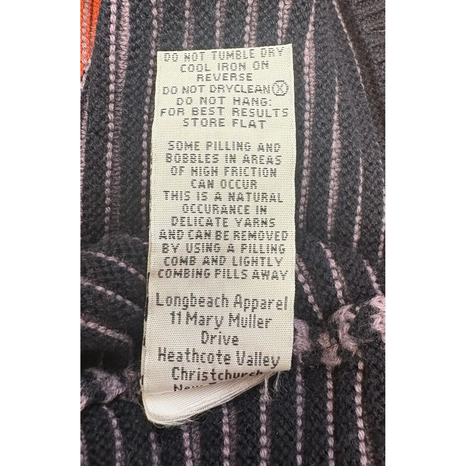 Foil Women's Ribbed Colorblock Sweater Striped Textured Cozy Minimalist M Orange Size M - Image 5