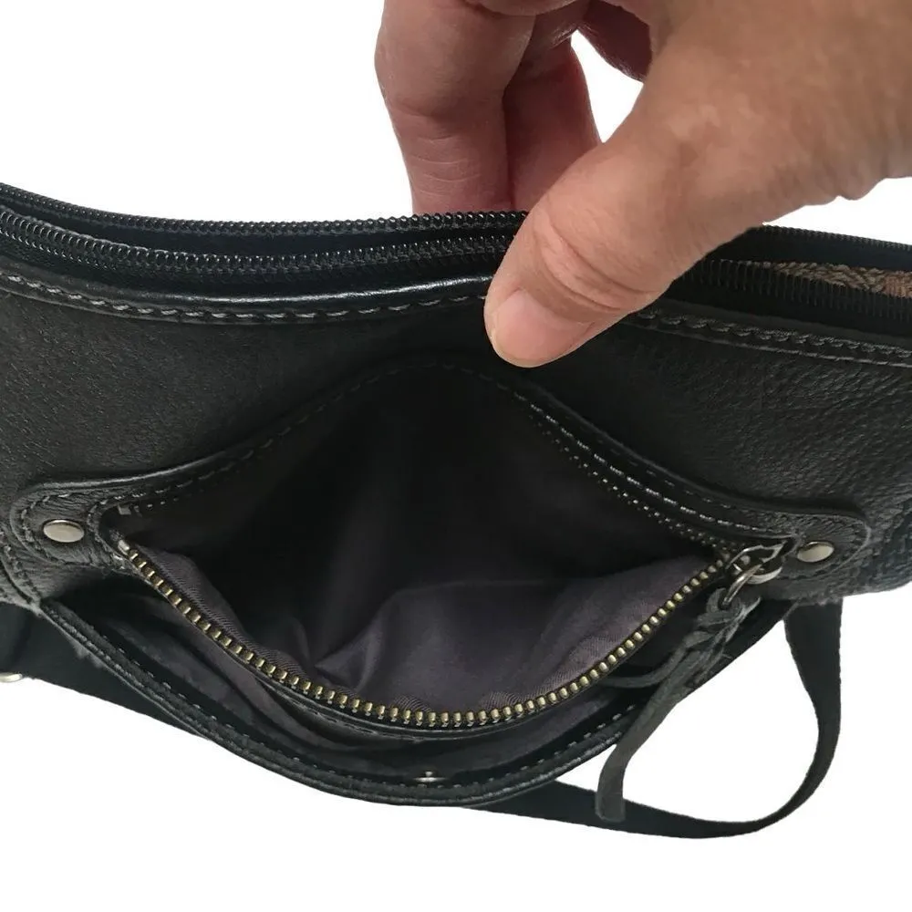 The Sak Sequoia black leather hobo shoulder bag purse - Image 7