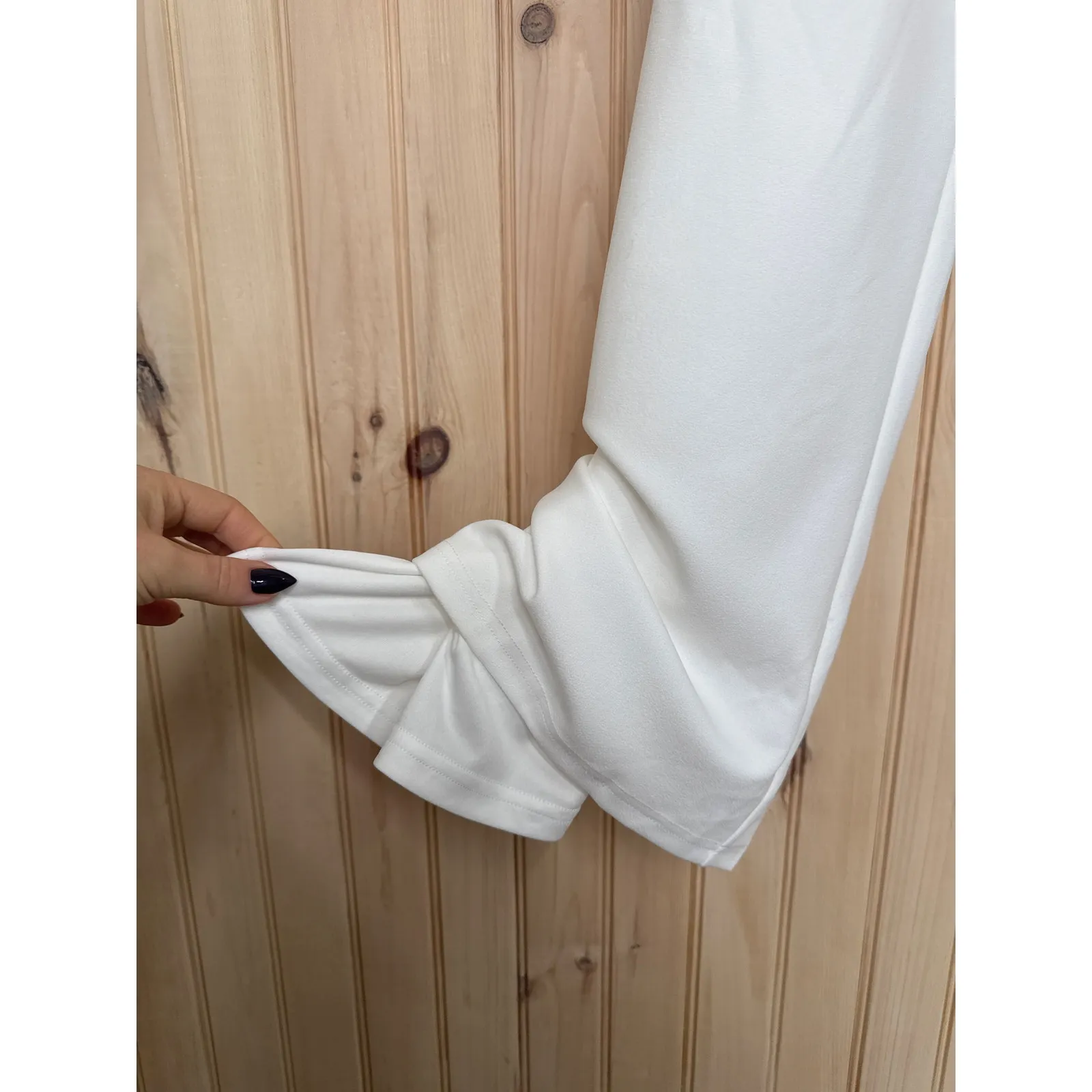 NWT Lulus Devoted to Fun Ivory One-Shoulder Sleeveless Jumpsuit Classy Chic S - Image 7