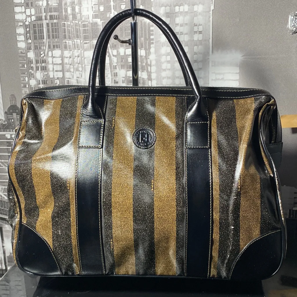 Authentic Fendi Penquin Stripe Bag - Image 4
