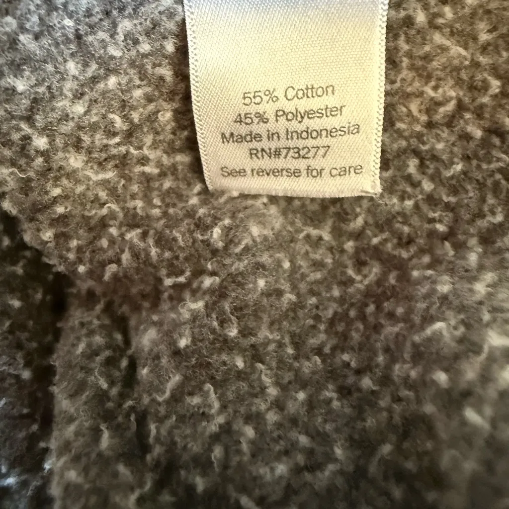 Sonoma Goods For Life® Quilted Fleece Sweatshirt Grey XL NWOT - Image 6